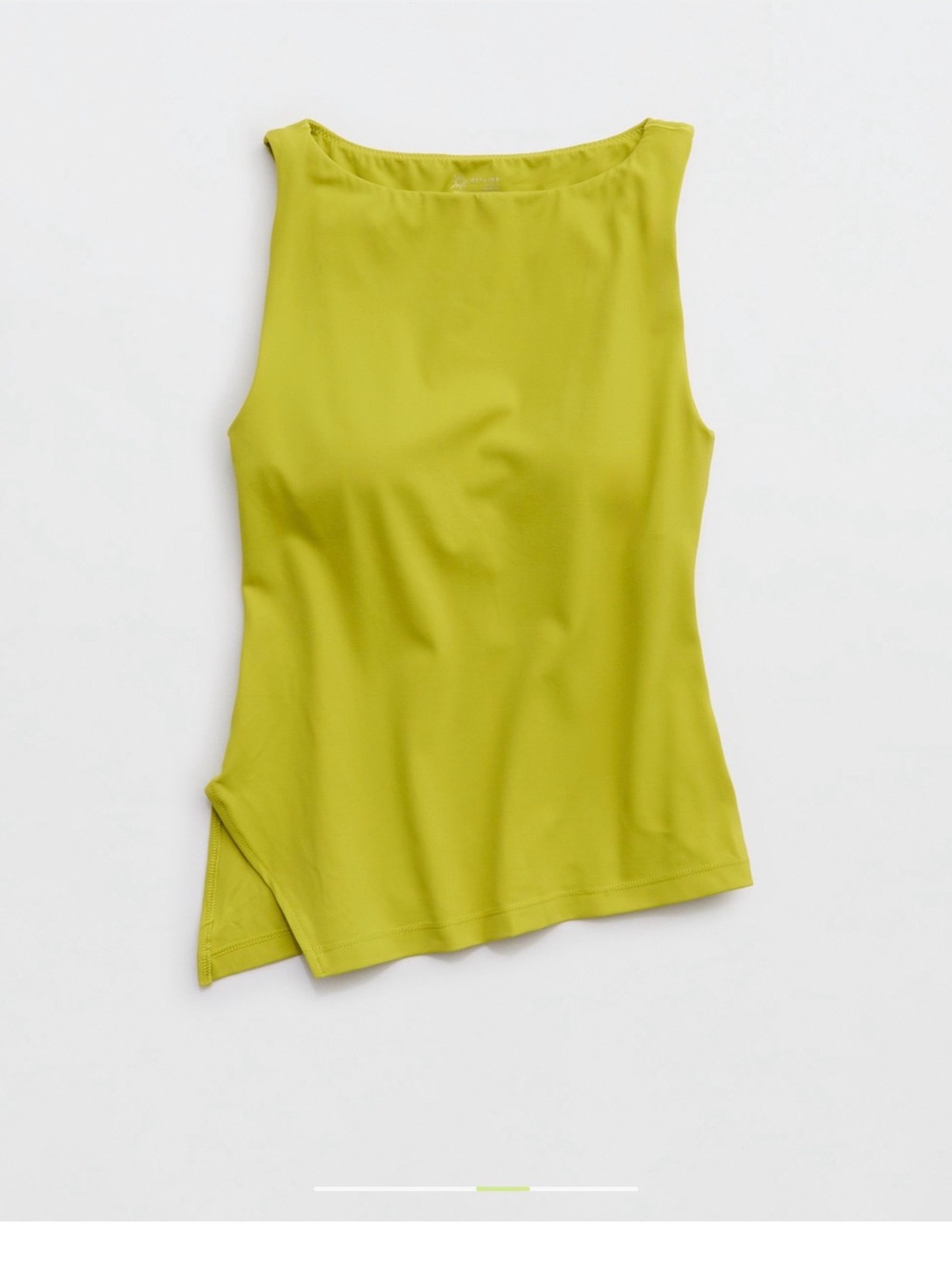 American Eagle Outfitters Sleeveless Scoop Tank in Lime